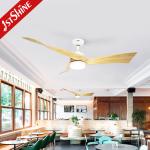 High Air Volume 52 Inch Solid Wood Ceiling Fan Decorative Pure Copper Motor
