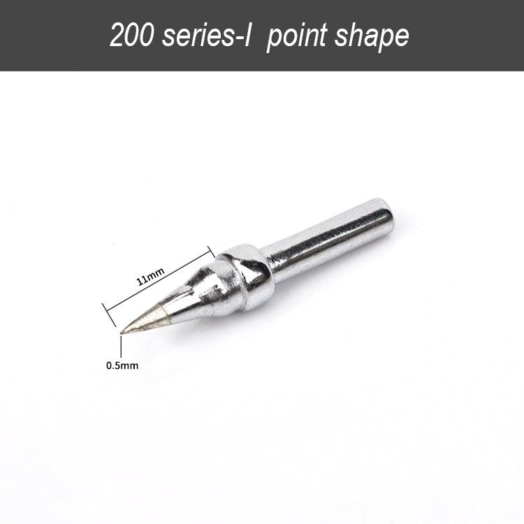 200 - I Point Shape Soldering Tips Single package;10pcs/ba Rohs SGS