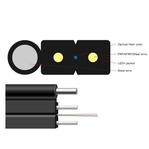 Quality Indoor Outdoor FTTH Fiber Optic Cable 1650nm Soft Easy To Deploy wholesale