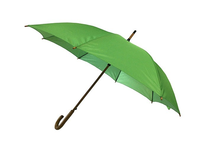 23 Inch Dia 102cm Pongee Fabric Wooden Handle Umbrella