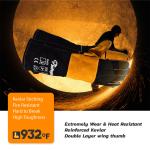 Flome Resistant SAFEYEAR Heat Resistant Welding Gloves For Civil Work EN420