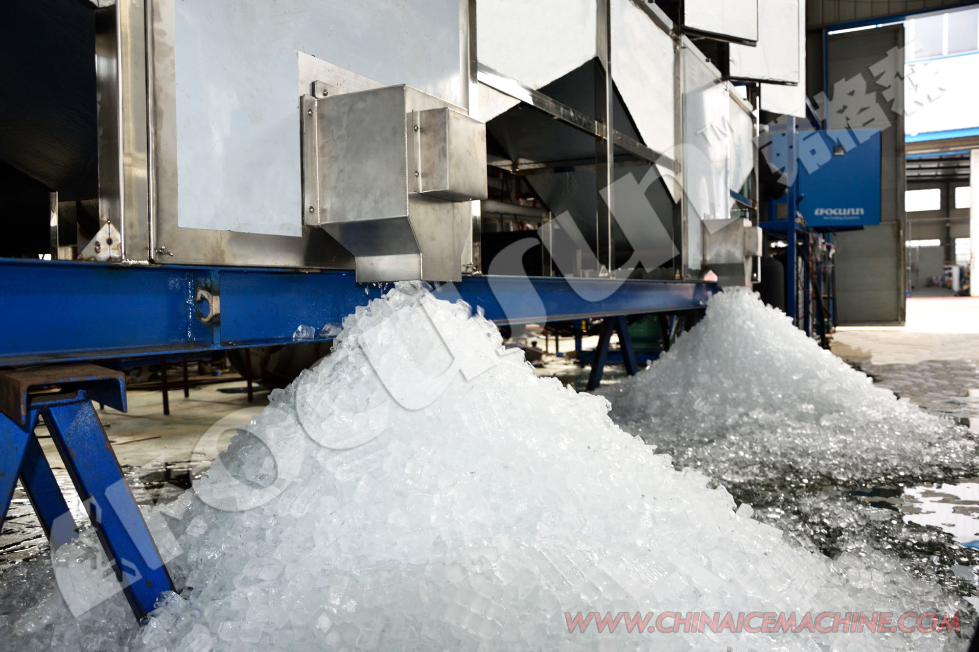 Industrial 10 Ton Cube Ice Machine with and Remote Monitoring Top Ranking FOCUSUN