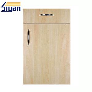 Quality Slab High Gloss Cupboard Doors , Wood Grain Replacement Kitchen Cabinet Doors wholesale
