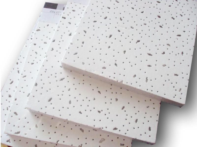 Mineral Wool Decorative Ceiling Panel / Board Tile with High Quality