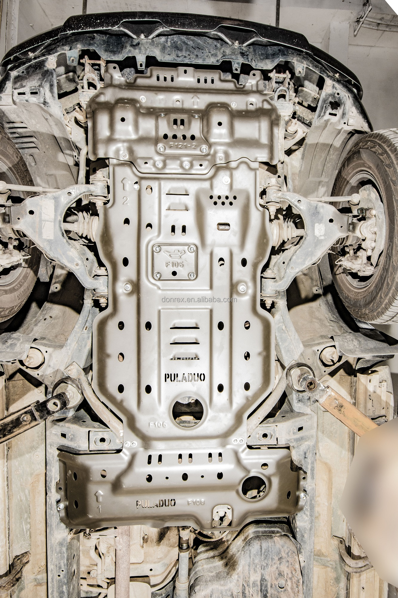 Full Skid Plates for Toyota Prado LC120 Engine Transmission Transfer and Radiator Sets