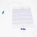 T / Cross Valve 2000ml Drainage Collection Disposable Urine Bags Transparent OEM