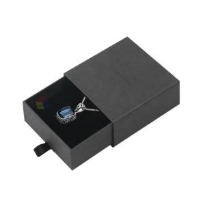 Quality Custom Cardboard Square Slide Out Jewelry Box Gift Packaging With Foam Insert wholesale