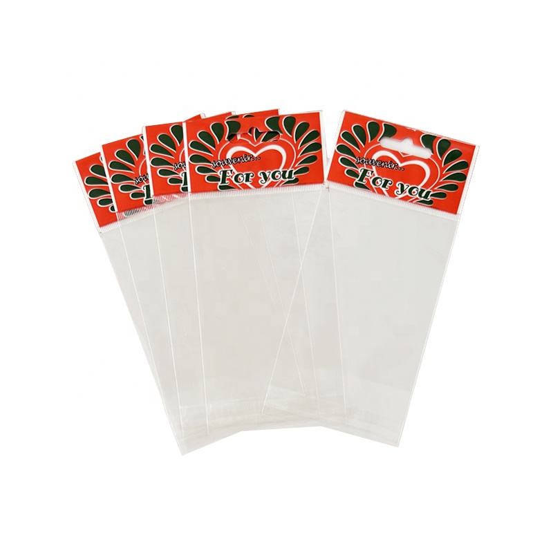 Self Adhesive CPP / Bopp Poly Bag Balloon Cellophane Packaging Bags With Colorful Print