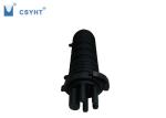 144FO fiber optic splice closure with 1 oval and 4 round cable port
