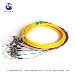 Quality SM 12 Core FC Distribution 1310nm 1550nm Single Mode Fiber Pigtails wholesale