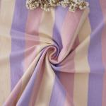 Environmentally Friendly And Healthy Smooth Strped Cotton Fabric For T-Shirt