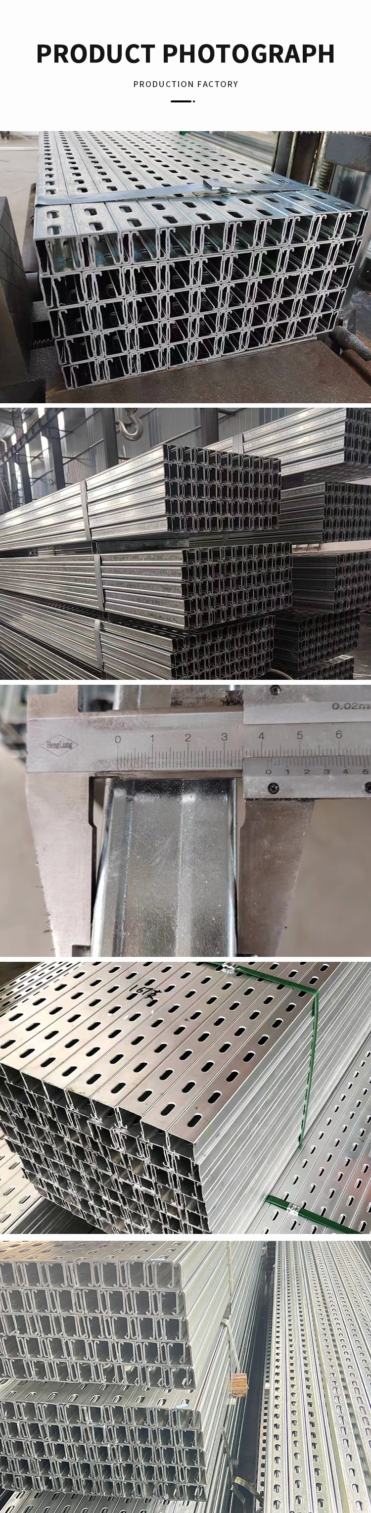 900mm Aluminum Strut Channel C Shaped Steel For High Strength Construction