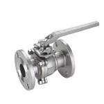 304/316 Stainless Steel Full Port Floating 2PC Flange Ball Valve for Manual