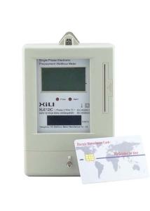 Quality Single Phase Prepayment Smart Energy Meters with IC card AV 230V 50Hz or 60Hz wholesale