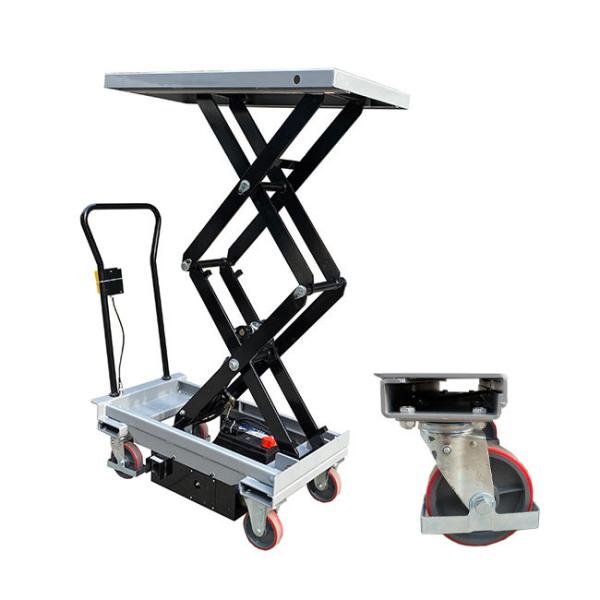 500kg Hydraulic Portable Scissor Lift Tables 1010mmx520mm Mobile Hydraulic Lift