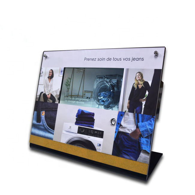 10 inch tft HD screen video POS Adveertising Displays monitor with video play in loop function