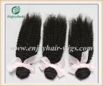 Brazilian 5A virgin remy hair weave ,natural color(can be dye) kinky curly 10''