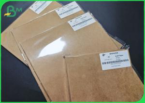 Quality A3 / A4 / A5 Size Good Stiffness Brown Kraft Paper In Sheets wholesale