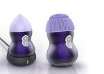 Soft Touch Electric Facial Cleanser Purple Color 1.5 Hour Charging Time