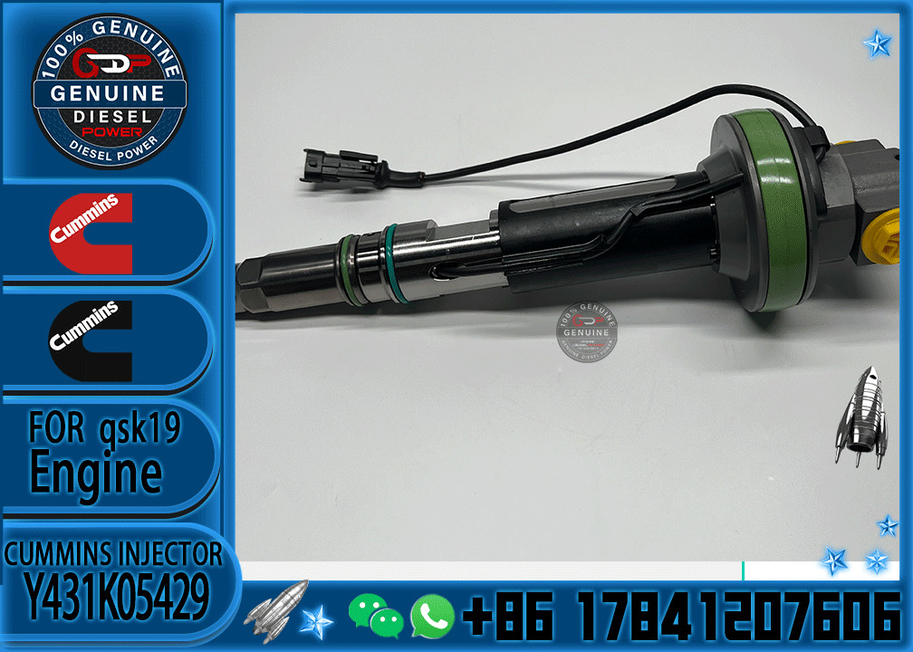 High Quality Common Rail Diesel Fuel Injector Y431K05429 4964170 For Cummins QSK19 QSK38 QSK60