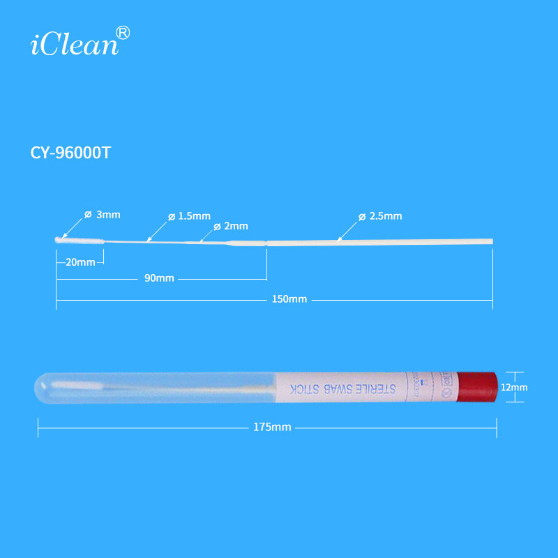 HCY Oropharyngeal Nylon Flocked Swab Sampling Delivery Tube