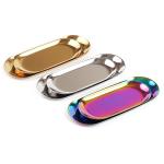 Nordic Style Jewelry Organizer Plate 112g Soft Brass Finish Storage Tray
