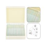Lab Research 25 Kinds 22x22mm Label Microbiology Bacteria Slides