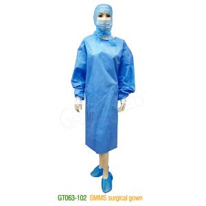 Quality Fiberglass Free Plastic Disposable Gown Low Resistance To Water Vapour Permeability wholesale