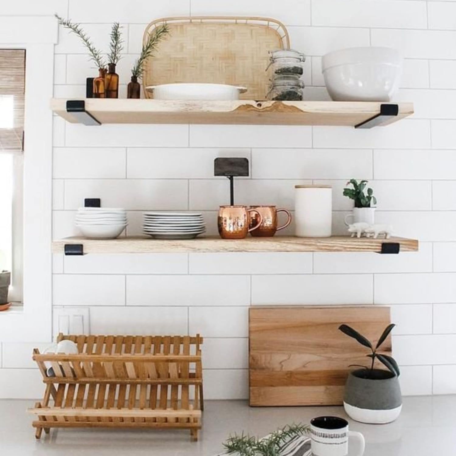 Zinc Plating 12 inch J Bracket Floating Shelf Brackets for Sturdy and Stylish Storage