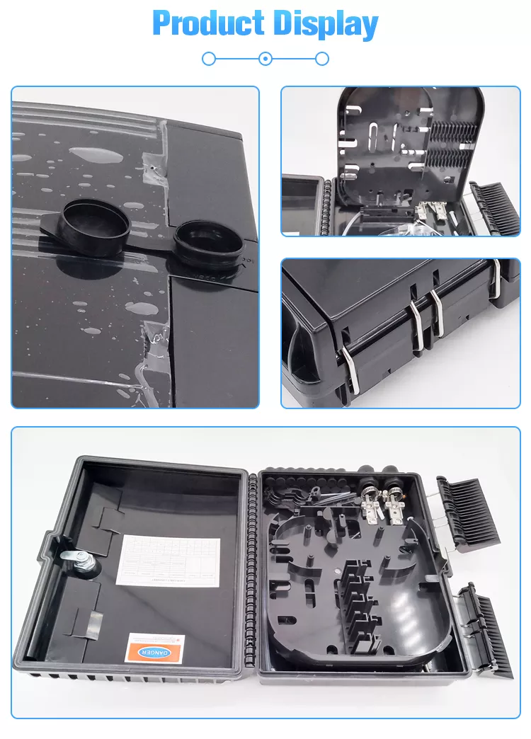 Outdoor 16 Core Fiber Optic Termination Box With SC Splitter Nap Ftth Fiber Distribution Box Fiber Termination Box