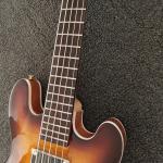 5 Strings Bass Guitar CS Color Electric Guitar,Flamed Top Natural Color Back