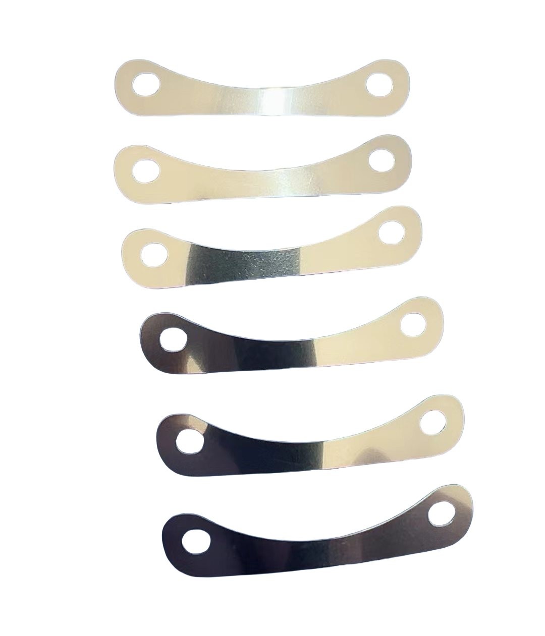 Customized metal connecting plates with double holes - sturdy and durable, multi-purpose fasteners