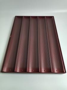 Quality 5 Rows Non Stick Baguette Baker Pan Food Contact Safe heat resisitant wholesale