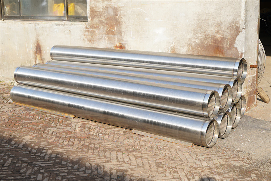 SS316L Wedge Wire Strainer Pipe 6 Inch 152.40mm Inner Diameter Continuous Slot Screen Tube