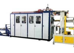 Quality Fully Automatic 200mm Food Container Thermoforming Machine Three Station wholesale