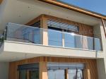 U Channel Frameless Glass Railing Apartment House Staircase / Stairwell Brushed