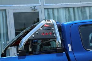 Quality Silver Stainless Steel Sport Truck Roll Bar For Nissan Navara NP300 KW-RLB0146 wholesale