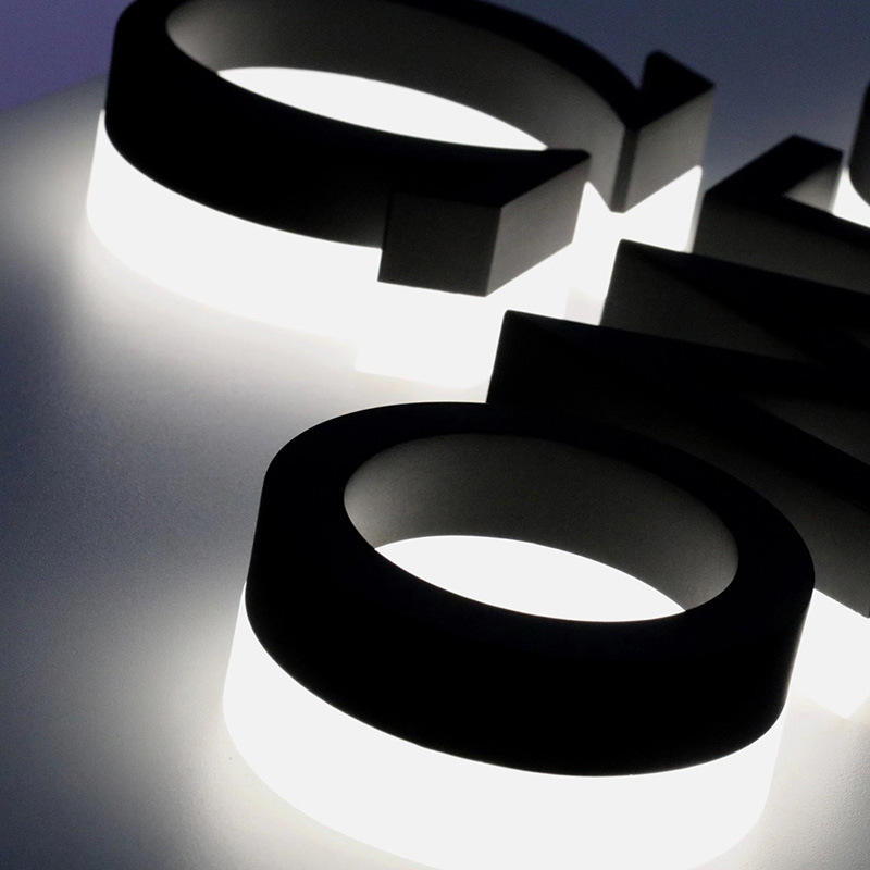 Outdoor Doorstep LED Acrylic Double-Sided Billboard with Multi-color Illuminated Logo