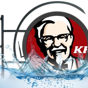 China Small Advertising Led Display Screen Board Store Digital Circle Logo Sign 3840HZ on sale