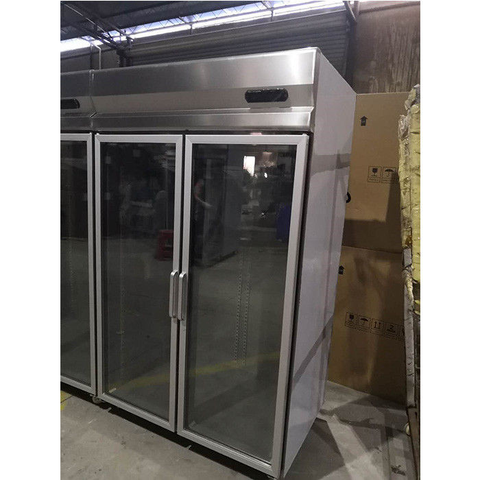 Air Flow System 360W SS Double Door Upright Chiller