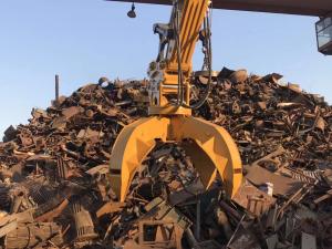 China Hydraulic Grapple Orange Peel Grab Yakai CTHB Hydraulic Scrap Sorting Grab For Excavator on sale