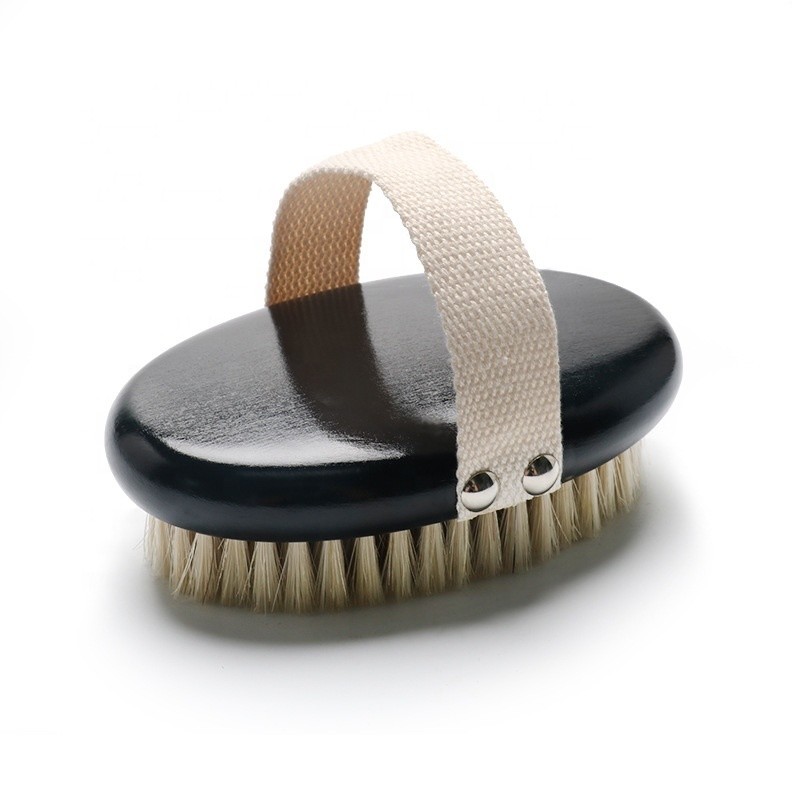 Customized Boar Bristle Beard Brush Round Men Moustache Brush Durable