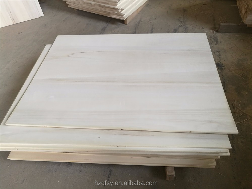 Original Bleached Paulownia Wood Traditional Solid Wood Panels 3mm-50mm