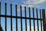 Customized Black Zinc Steel Metal Garrison Fence Panels Maintenance Free