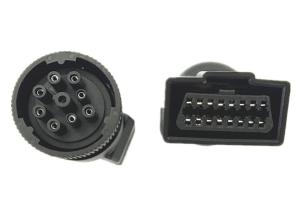 Quality J1939 Deutsch 9 Pin Female to J1962 OBD2 OBDII 16 Pin Female Adapter wholesale