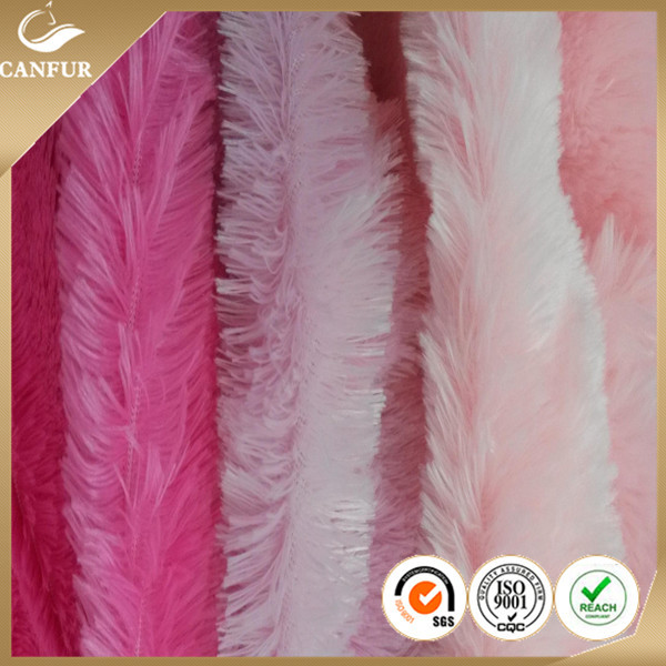 Tricot Knitted Plush Fabric 100% Polyester Long Hair Fur for Plush Toy Manufacturers
