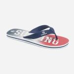 Mens PVC Lightweight Black Thin Strap Flip Flops With EVA Sole