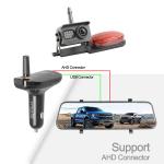 10" Touch Screen Rear View Mirror Dash Camera Car Charger Receiver