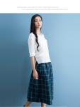 cotton blue & white gingham dress fashionable n casual