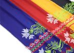 Customized Green Polyester Printing Fabric For Women Medium Weight
